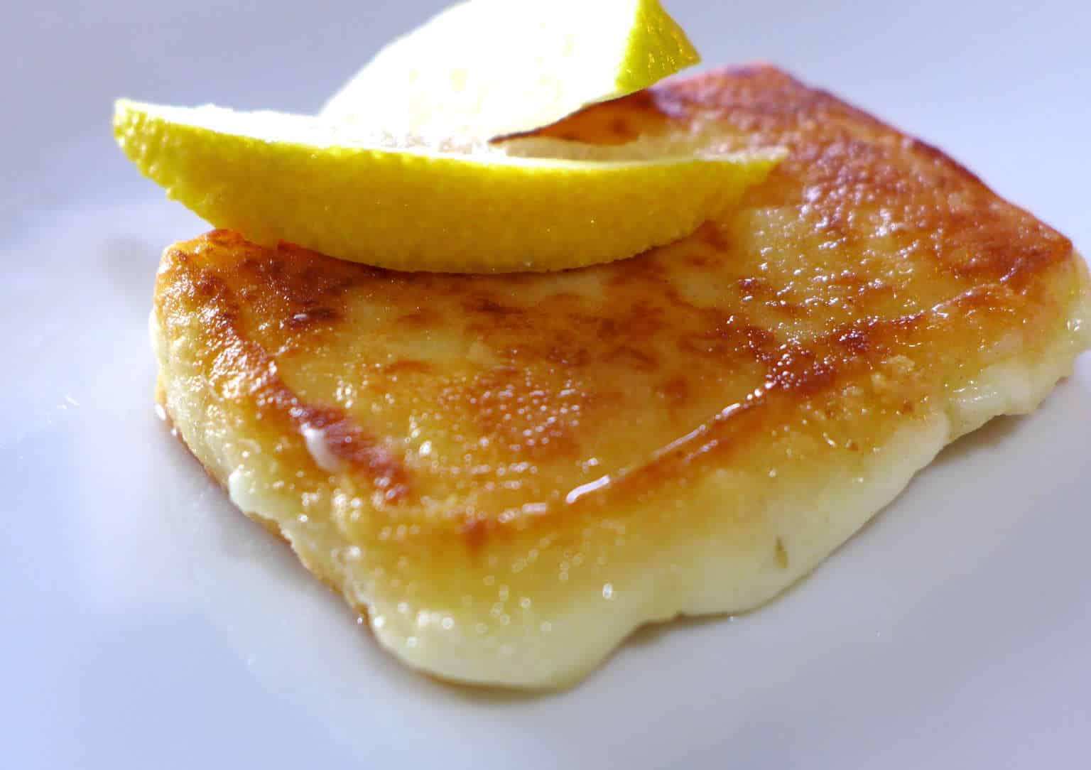 Greek Saganaki recipe Pan seared Greek cheese appetizer 1536x1084 1